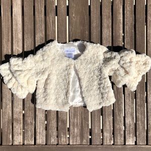 3T Bonnie Jean Faux Fur Crop Jacket / Capelet